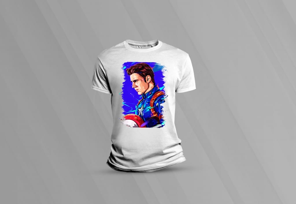 ARTE PARA CAMISETAS CAPITÃO AMÉRICA 2-1466