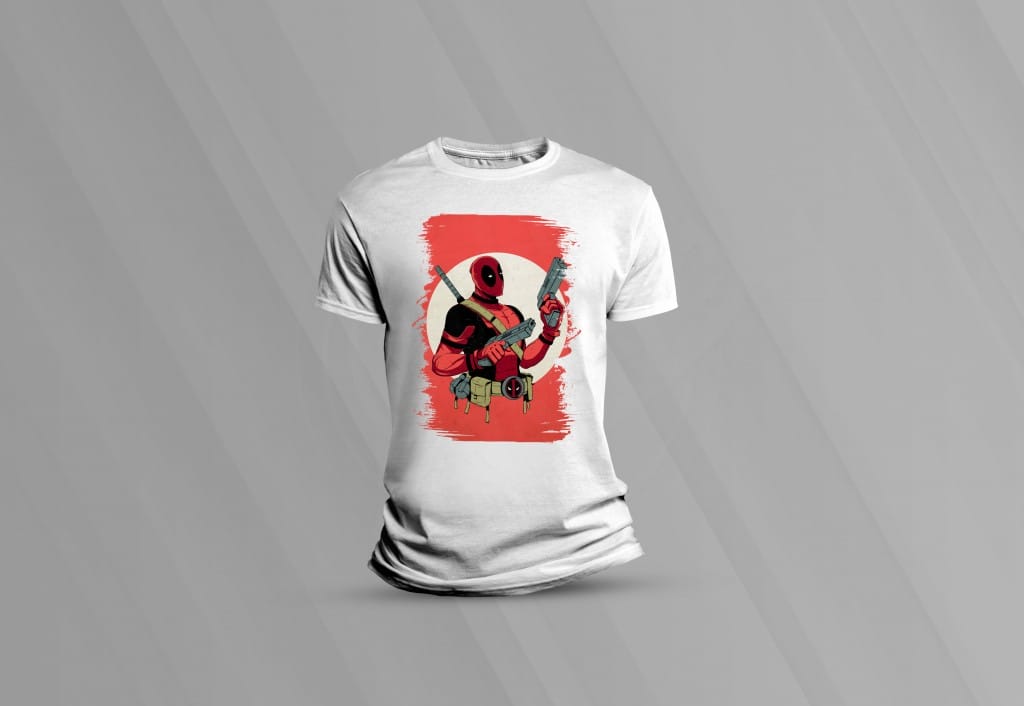 ARTE PARA CAMISETAS DEAD POOL 3-1491