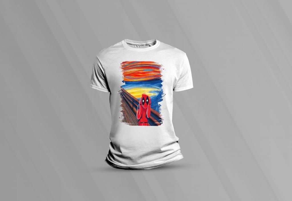 ARTE PARA CAMISETAS DEAD POOL GRITO-1493