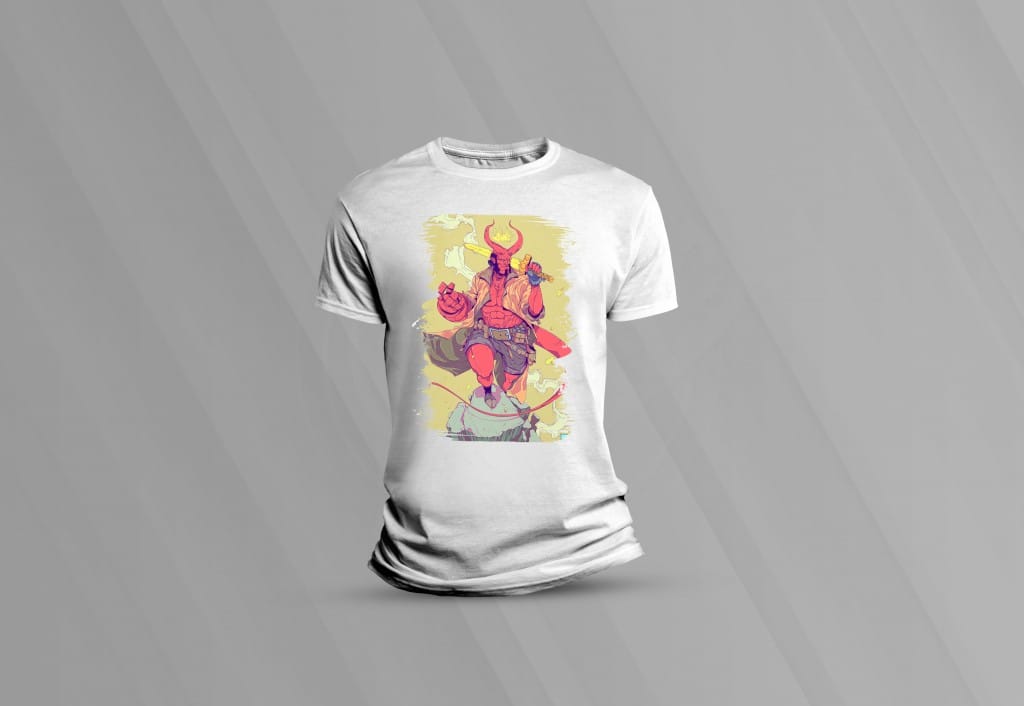 ARTE PARA CAMISETAS HELLBOY (1-1542
