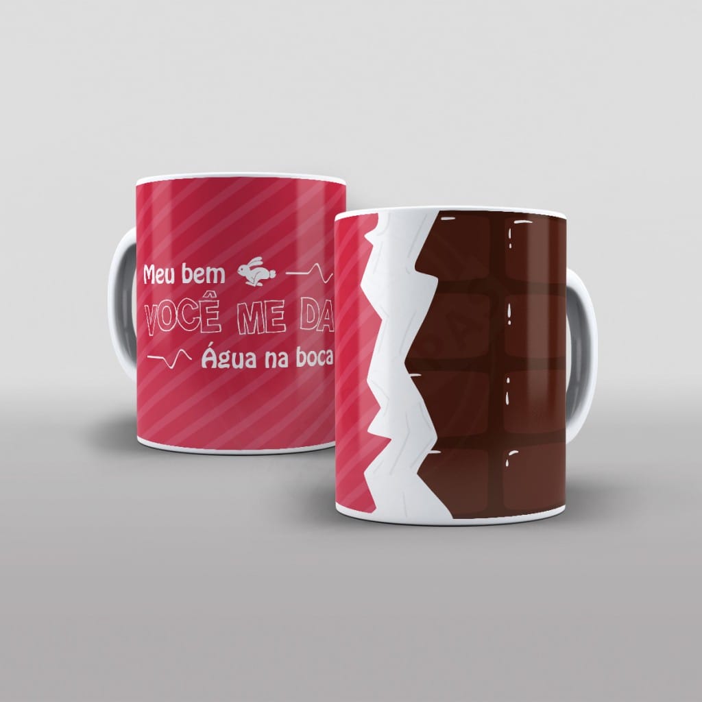 ARTE PARA CANECAS MEU BEM VOCÊ ME DA AGUA NA BOCA 06-1703