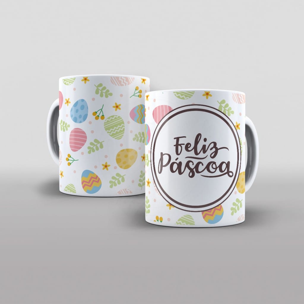 ARTE PARA CANECAS FELIZ PÁSCOA 02 - 24-1720