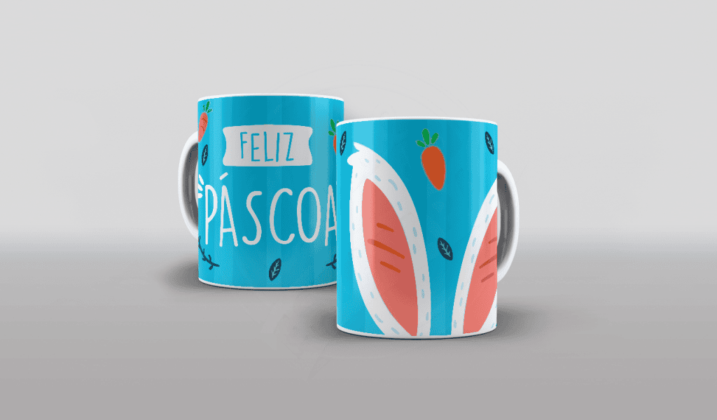 ARTE PARA CANECAS - FELIZ PÁSCOA-1837