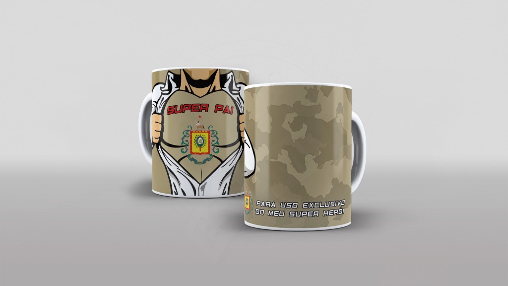 ARTE PARA CAMISETAS SUPER PAI - TEMA POLCIAL MILITAR - RS-1861