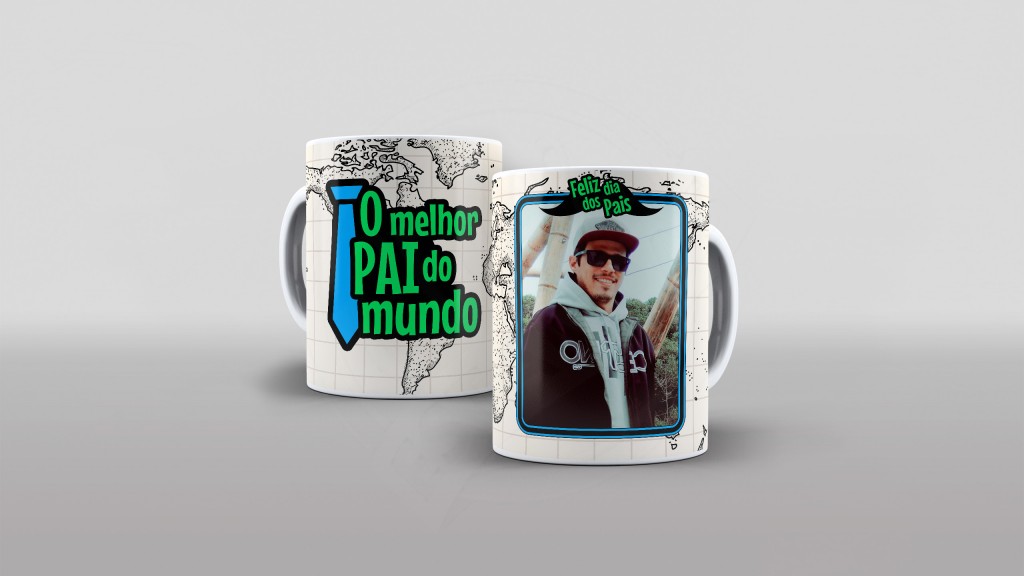 ARTE PARA CANECAS - DIA DOS PAIS - O MELHOR PAI DO MUNDO (8-1889