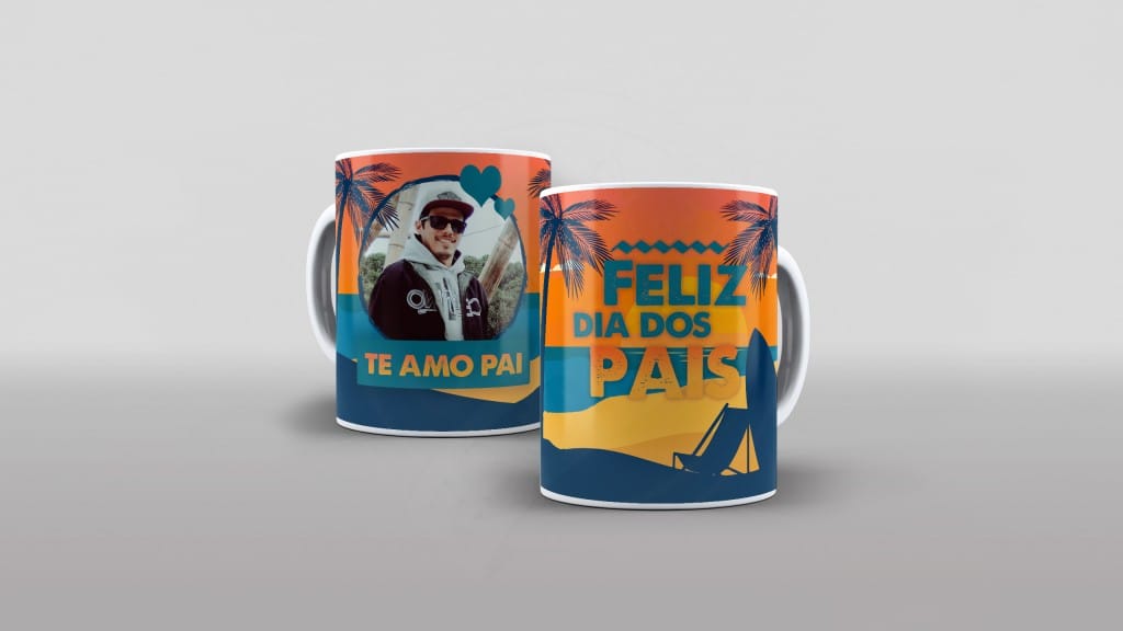 ARTE PARA CANECAS - FELIZ DIA DOS PAIS-1975