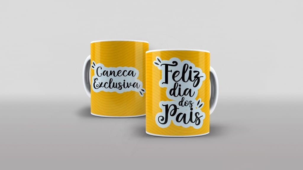 ARTE PARA CANECAS - FELIZ DIA DOS PAIS 003-1976