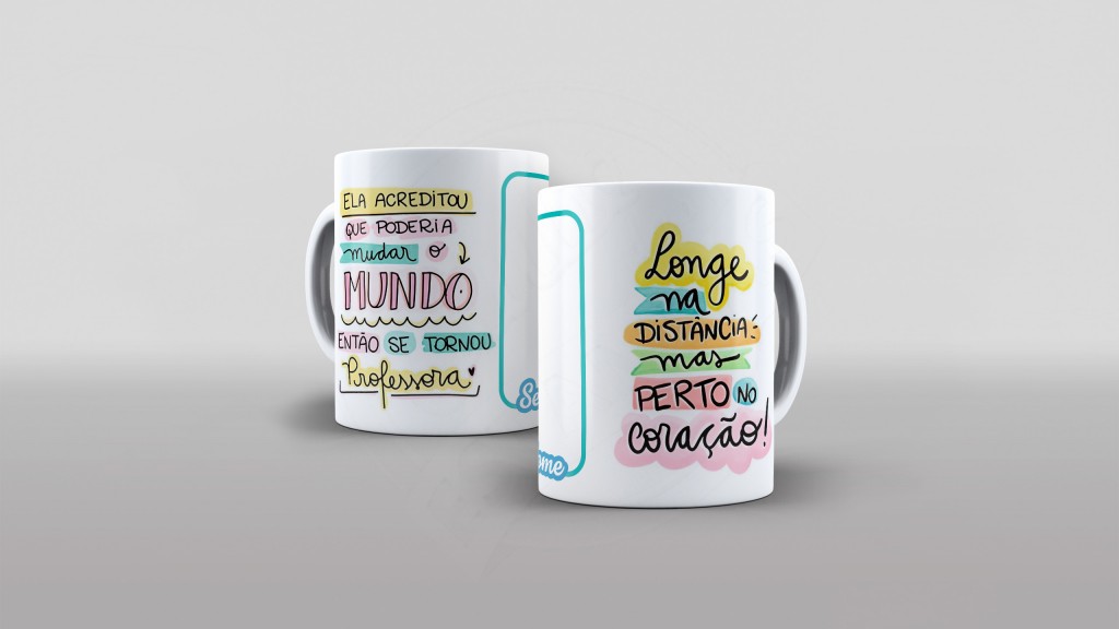 ARTE PARA CANECAS - ELA ACREDITOU QUE PODERIA MUDAR O MUNDO-2204