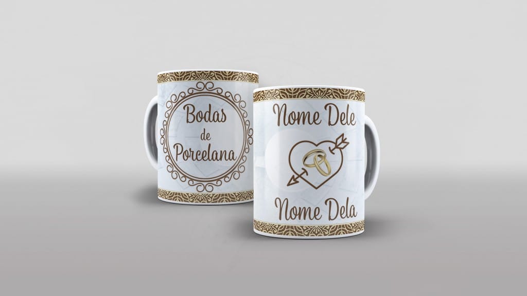 ARTE PARA CANECAS - BODAS DE PORCELANA 04-2283
