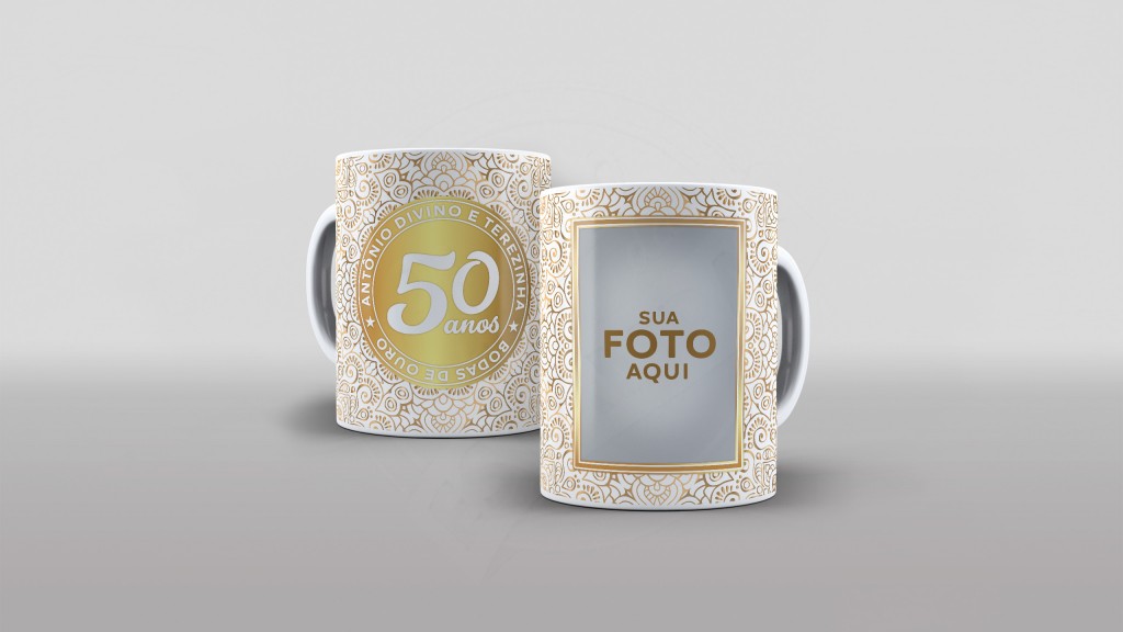 ARTE PARA CANECAS - BODAS DE OURO 05-2295