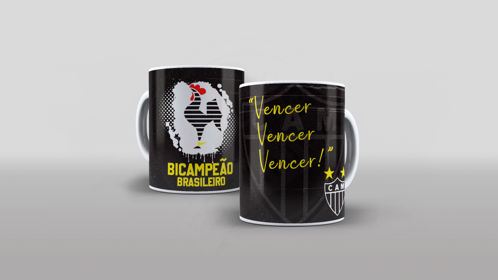 ARTE PARA CANECAS - BICAMPEÃO BRASILEIRO - ATLÉTICO MINEIRO-2458