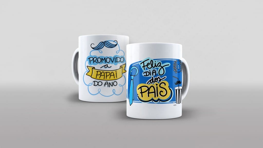 ARTE PARA CANECA PROMOVIDO A PAPAI DO ANO - FELIZ DIA DOS PAIS-2544