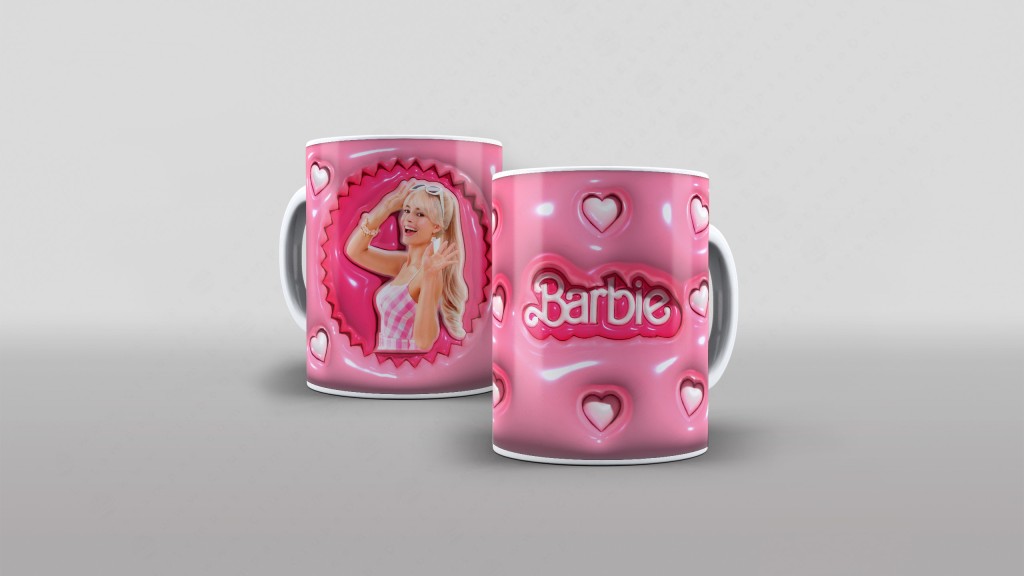 ARTE PARA CANECA BARBIE - ESTILO INFLADO-2560
