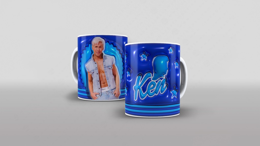ARTE PARA CANECA KEN - ESTILO INFLADO-2566