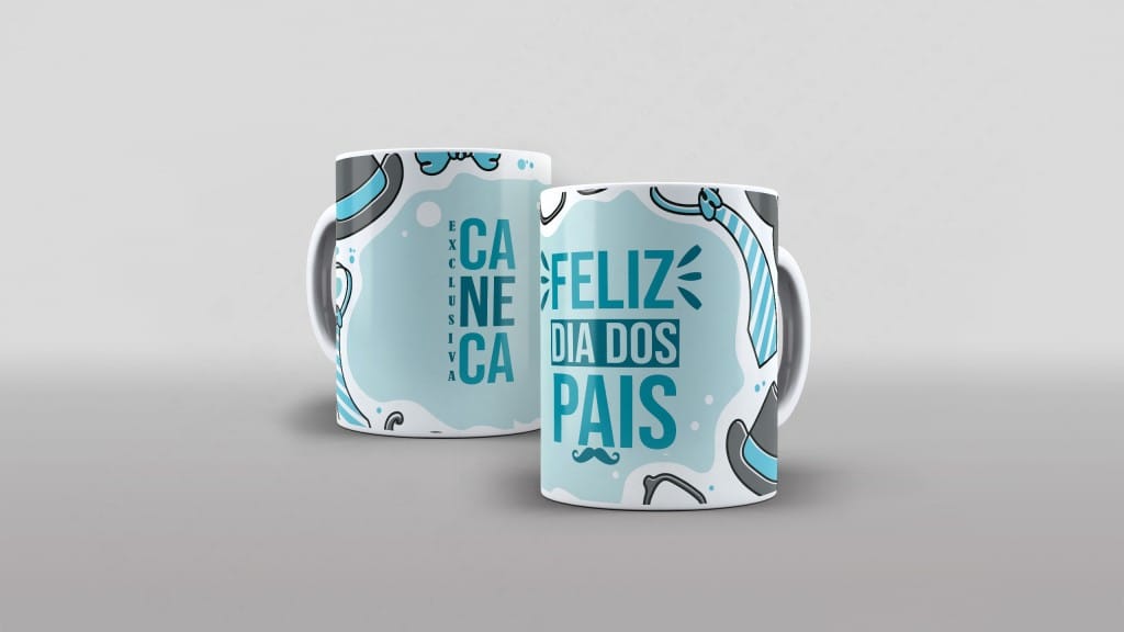 ARTE PARA CANECA FELIZ DIA DOS PAIS - CANECA EXCLUSIVA-2610
