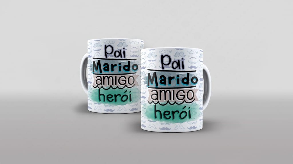 ARTE PARA CANECA PAI, MARIDO, AMIGO, HERÓI-2614