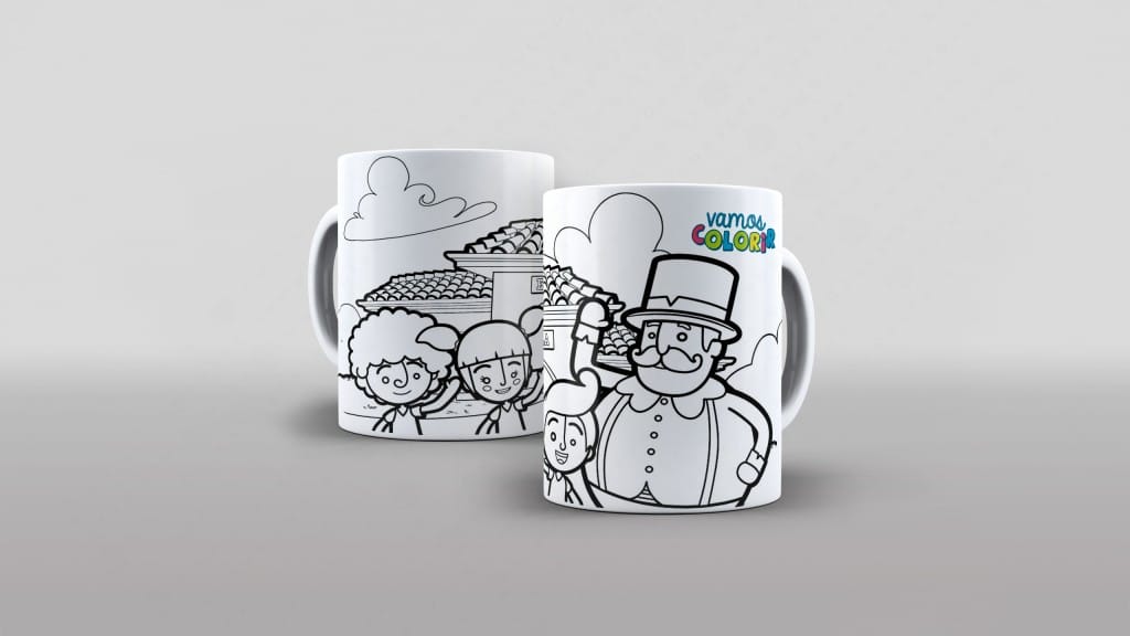 ARTE PARA CANECA - VAMOS COLORIR - MUNDO BITA-2776