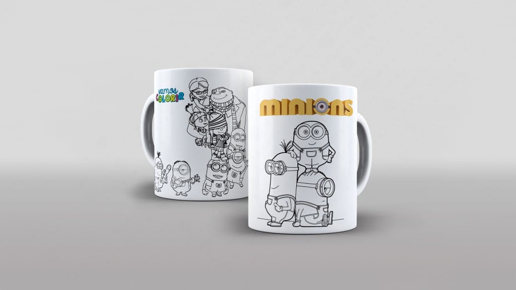 ARTE PARA CANECA - VAMOS COLORIR - MINIONS-2779