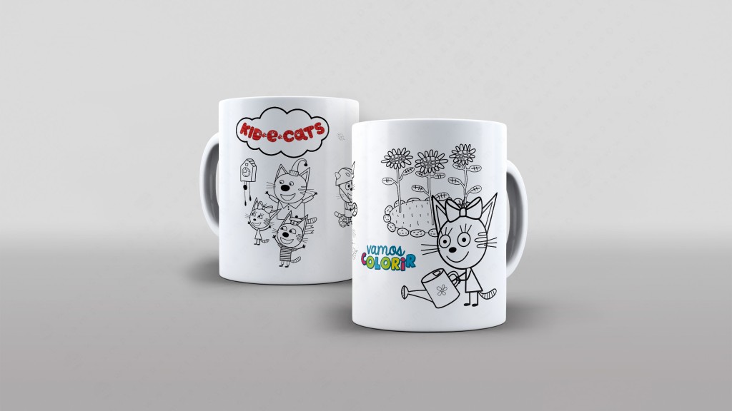 ARTE PARA CANECA - VAMOS COLORIR - KID E CATS-2782