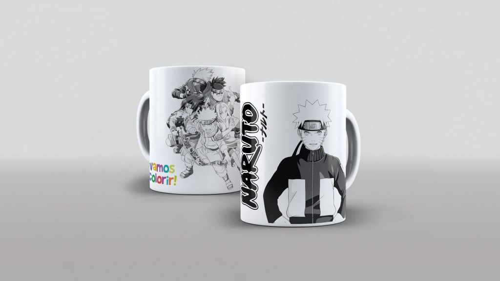 ARTE PARA CANECA - VAMOS COLORIR - NARUTO-2796