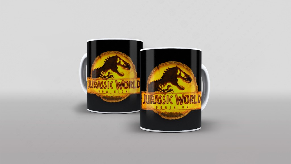 ARTE PARA CANECA - JURASSIC WORLD - DOMÍNIO-2854