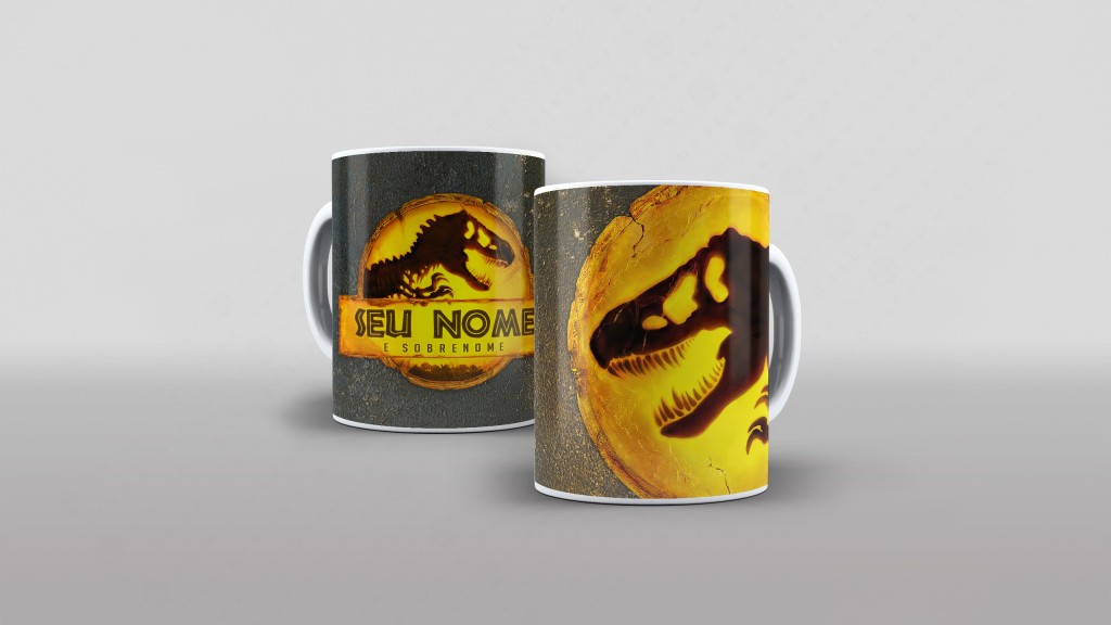 ARTE PARA CANECA - JURASSIC WORLD - DOMÍNIO-2855
