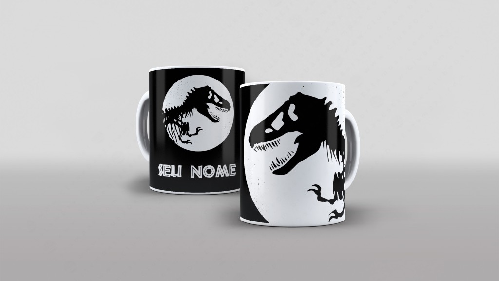ARTE PARA CANECA - JURASSIC WORLD - DOMÍNIO-2861
