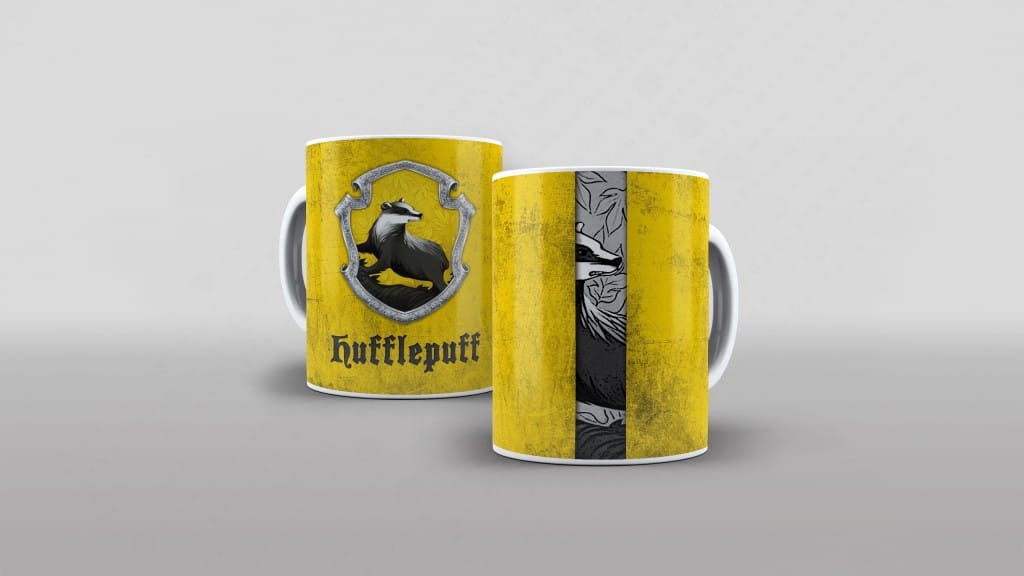 ARTE PARA CANECA BANDEIRA CASA LUFA-LUFA HARRY POTTER-2888