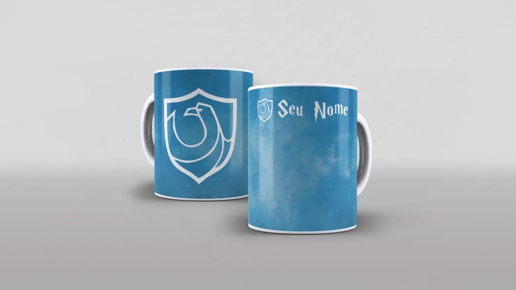 ARTE PARA CANECA BANDEIRA CASA CORVINAL HARRY POTTER-2899