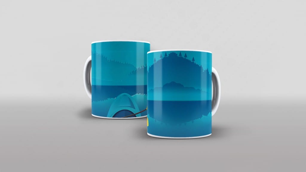 ARTE PARA CANECA CANOAGEM CAIAQUE-2925