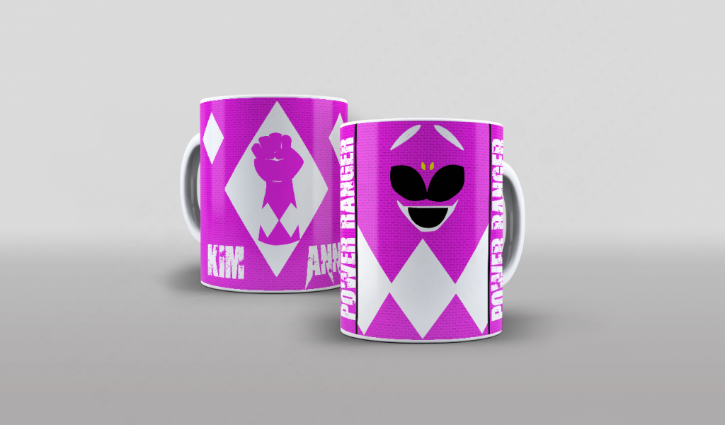 ARTE PARA CANECA - POWER RANGER ROSA (VERSÃO 2-2959