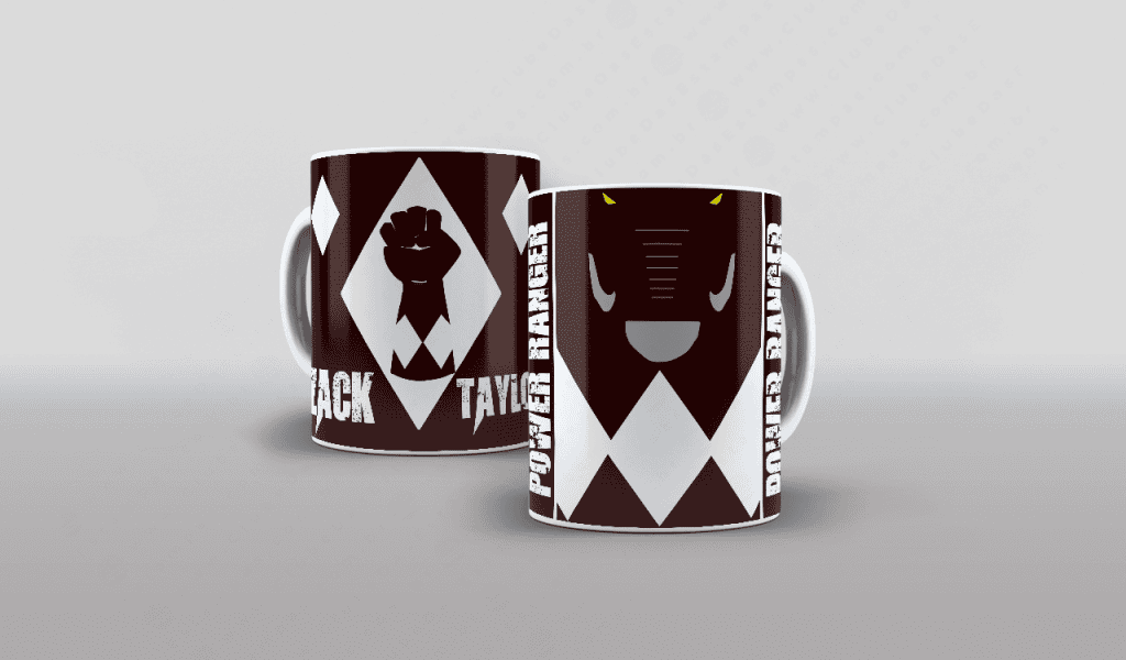 ARTE PARA CANECA - POWER RANGER PRETO (VERSÃO 2-2960