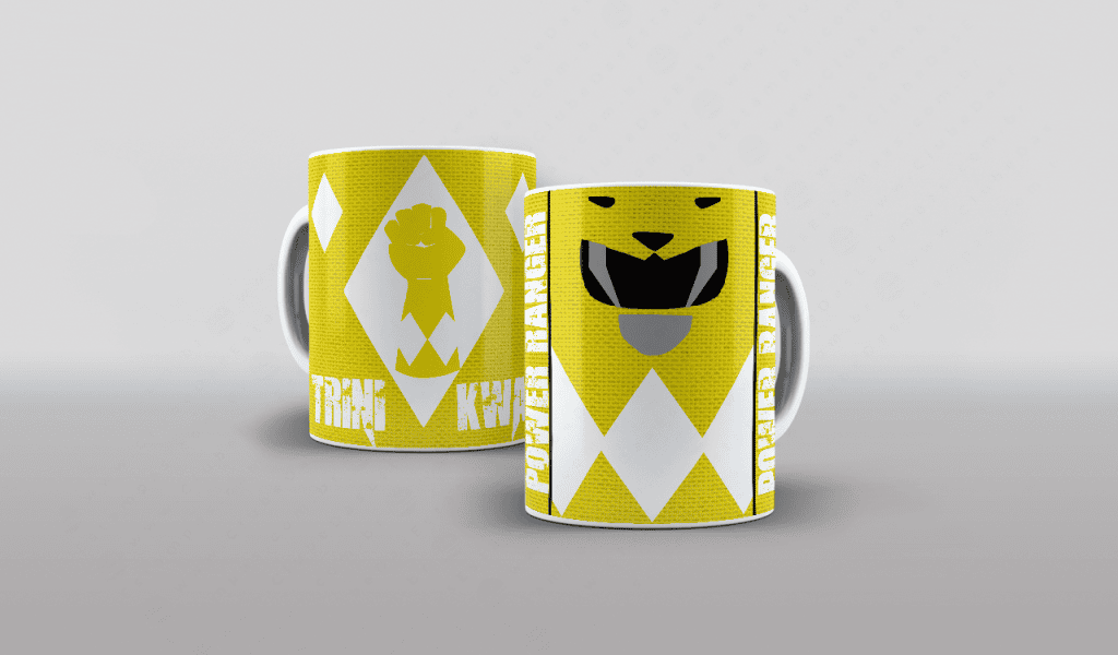 ARTE PARA CANECA - POWER RANGER AMARELO (VERSÃO 2-2961
