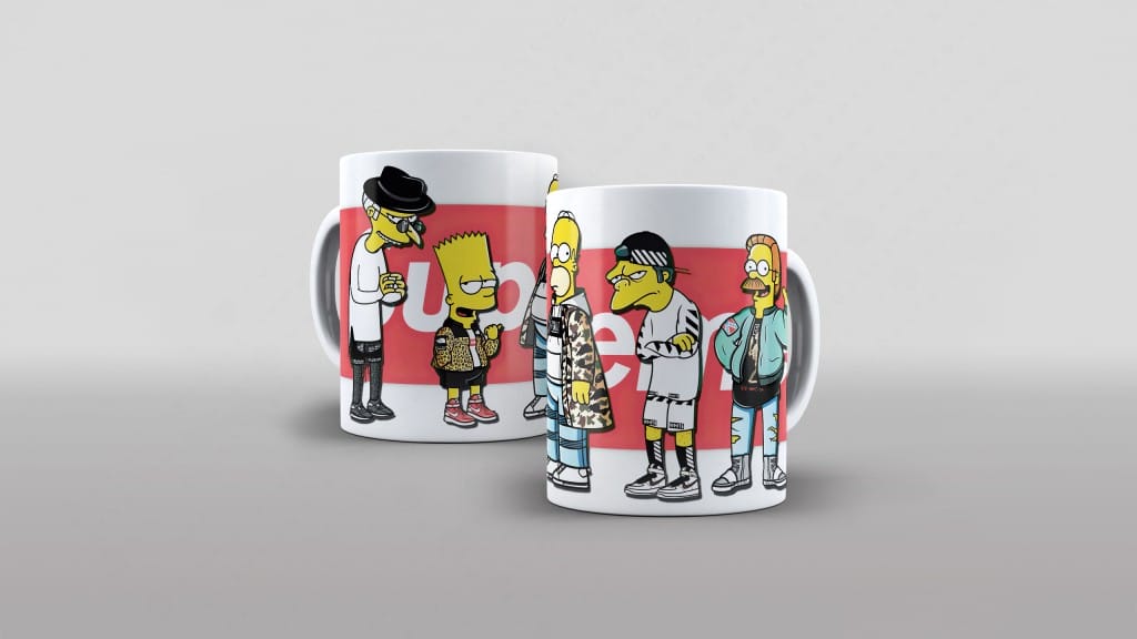 ARTE PARA CANECA OS SIMPSONS - SUPREME-3009