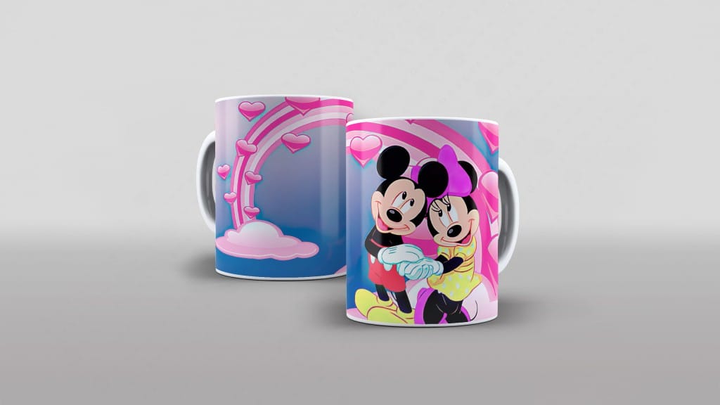 ARTE PARA CANECA - MICKEY MINNIE-3051