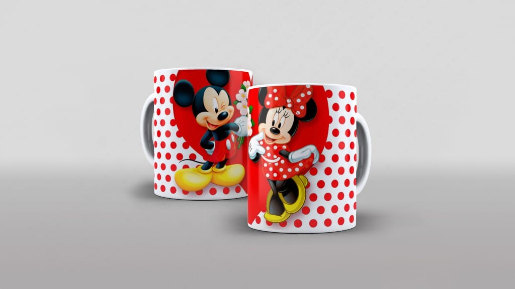 ARTE PARA CANECA - MICKEY MINNIE-3052