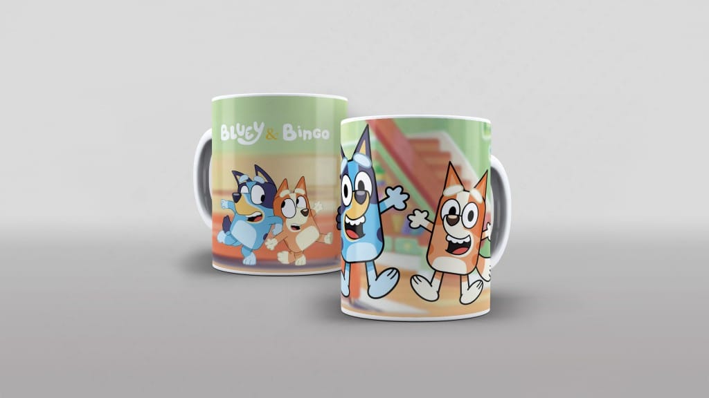 ARTE PARA CANECA  - BLUEY BINGO-3180