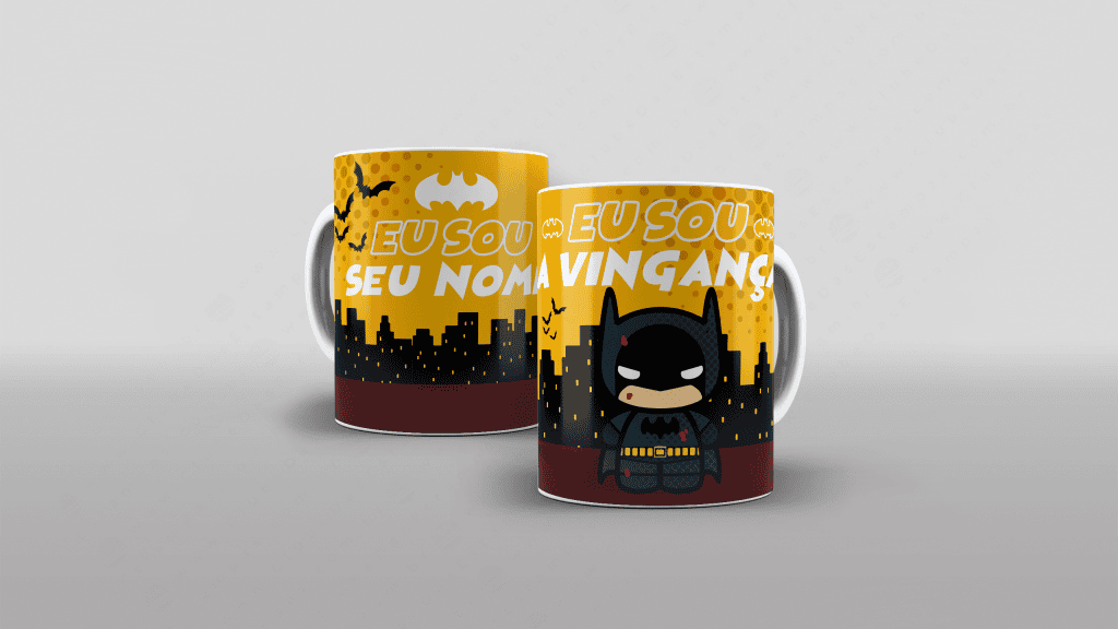 ARTE PARA CANECA - BATMAN -  EU SOU A VINGANÇA-3195