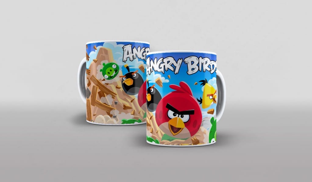 ARTE PARA CANECA - ANGRY BIRDS-3205