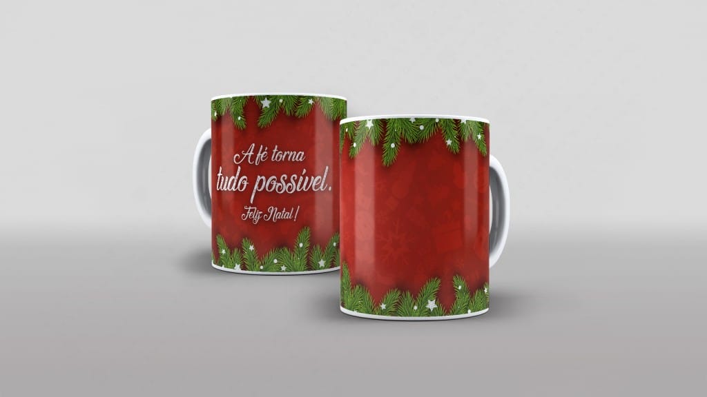 ARTE PARA CANECA - A FÉ TORNA TUDO POSSÍVEL-3337