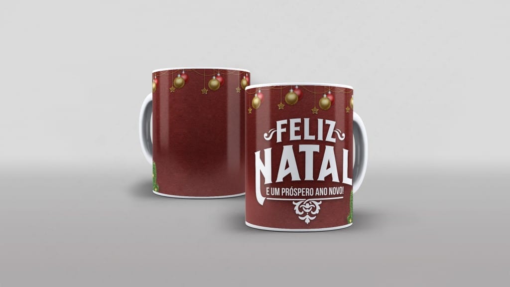 ARTE PARA CANECA - FELIZ NATAL E UM PROSPERO ANO NOVO-3368