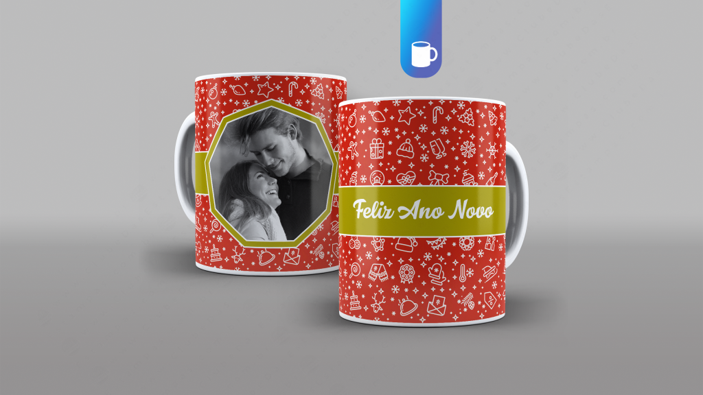 ARTE PARA CANECA - FELIZ ANO NOVO-3388