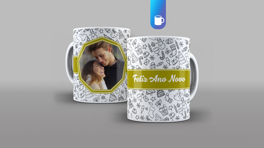 ARTE PARA CANECA - FELIZ ANO NOVO-3395
