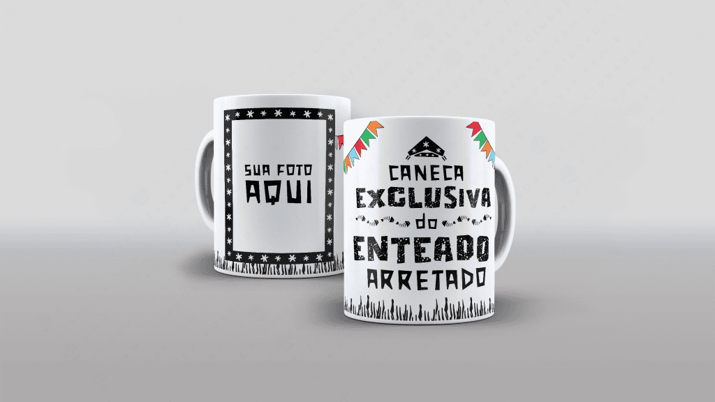 ARTE PARA CANECA ENTEADO - COLEÇÃO FAMÍLIA ARRETADA-3465