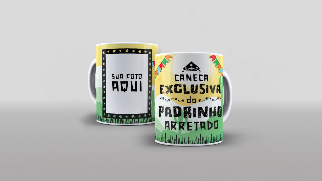 ARTE PARA CANECA PADRINHO - COLEÇÃO FAMÍLIA ARRETADA-3493