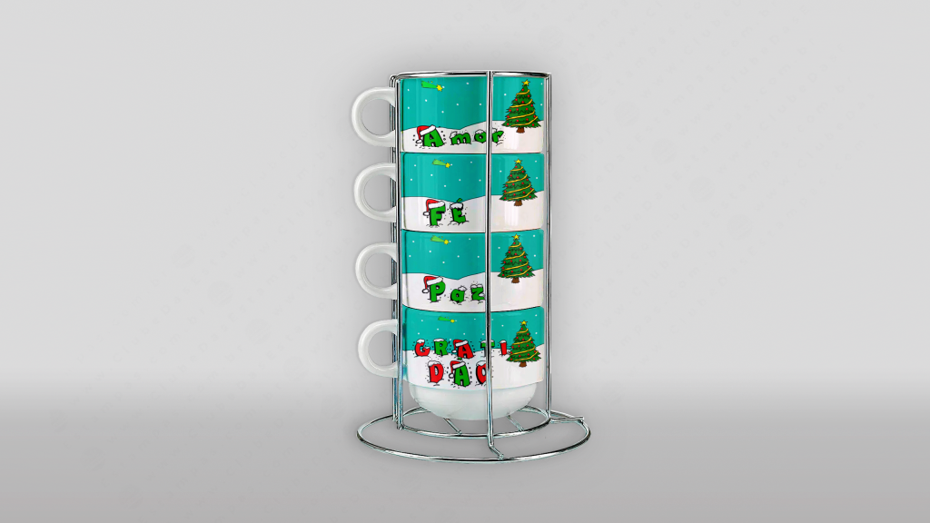 ARTE PARA TORRE DE CANECAS/XÍCARAS - FELIZ NATAL-3607