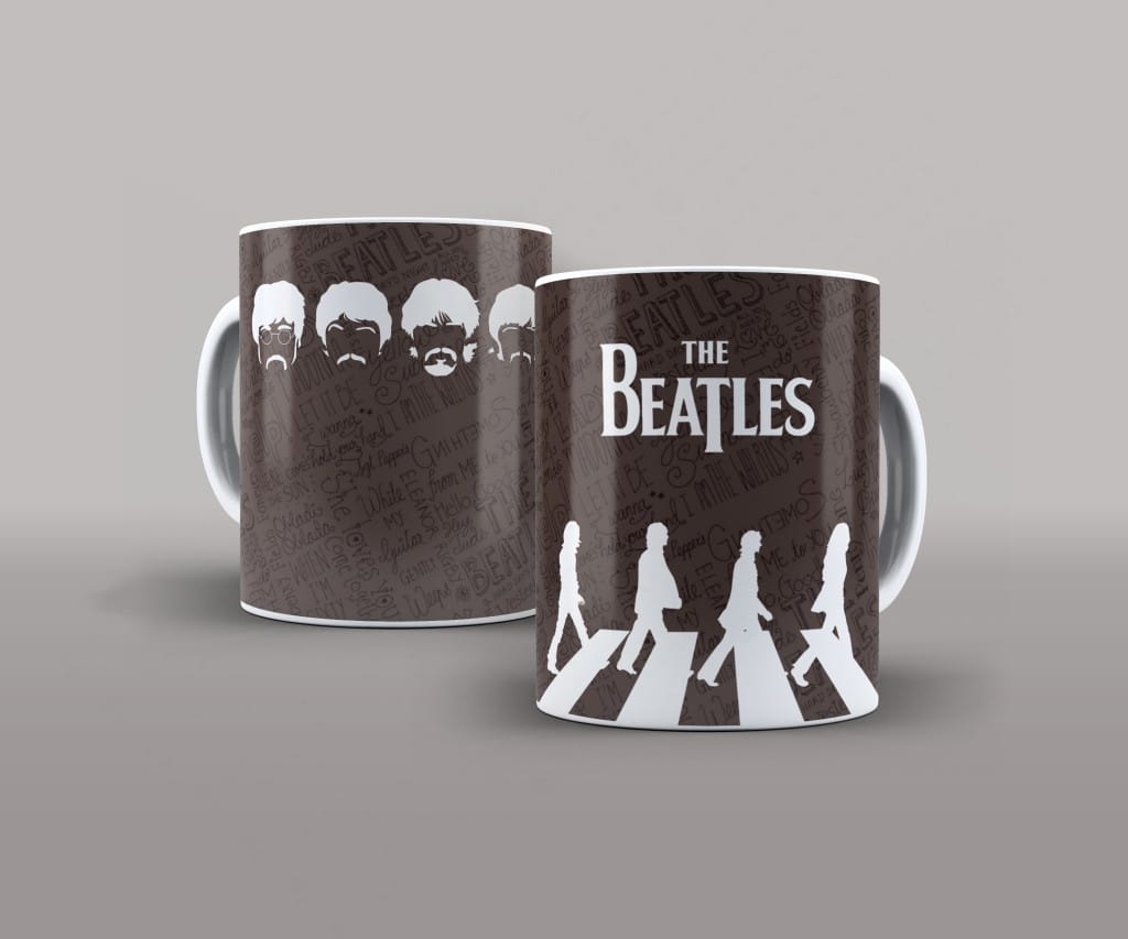 ARTE PARA CAENECA THE BEATLES MARROM-3730