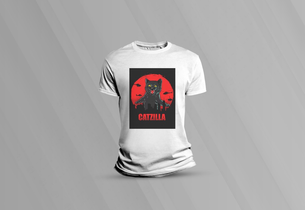 ARTE PARA CAMISETA - CATZILLA-3750