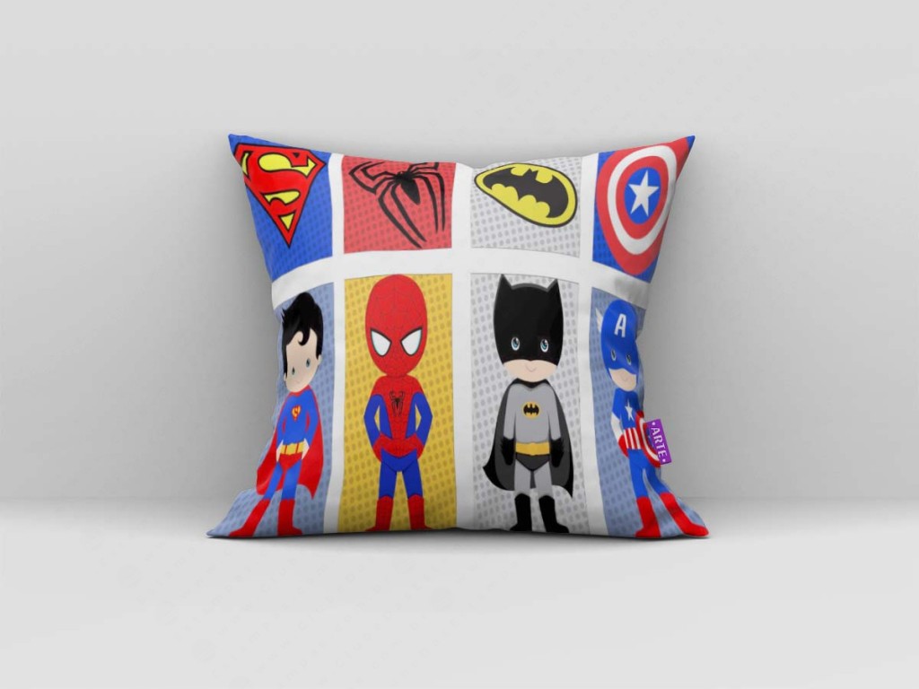ARTE PARA ALMOFADA - SUPER HERÓIS-3844