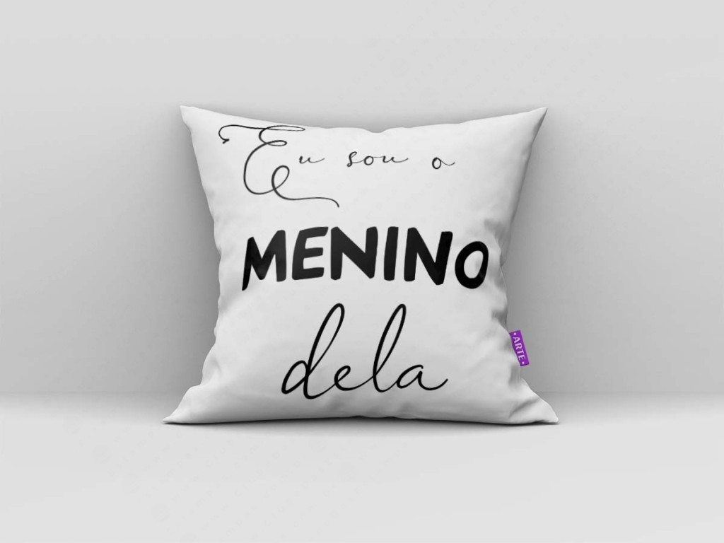 ARTE PARA ALMOFADA KIT CASAL - EU SOU O MENINO DELA-4086
